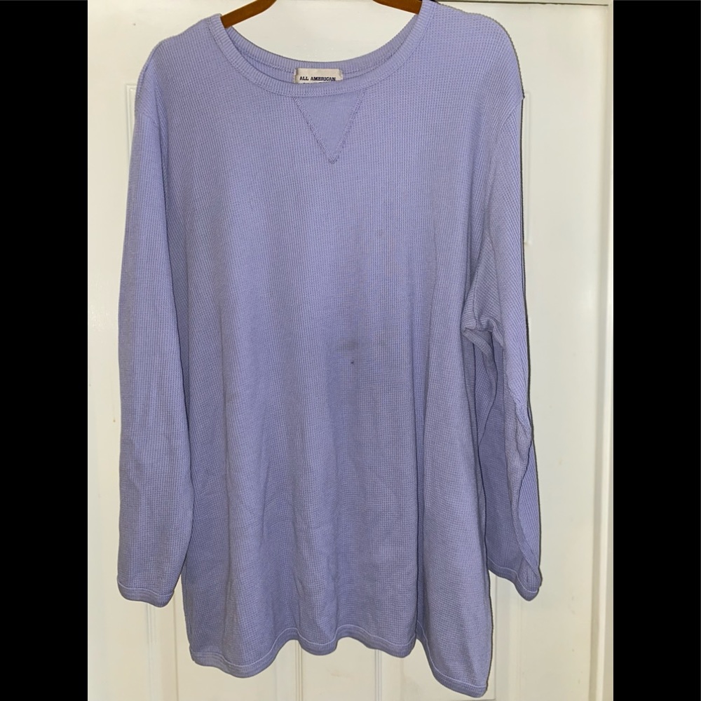 Purple all American waffle Shirt